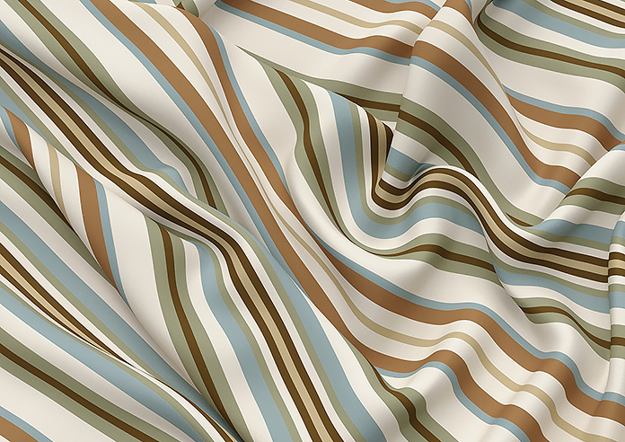 The British Stripe Co. Elizabeth, Derwent No.1 - Twist&Fit Roman Blind - Image 4